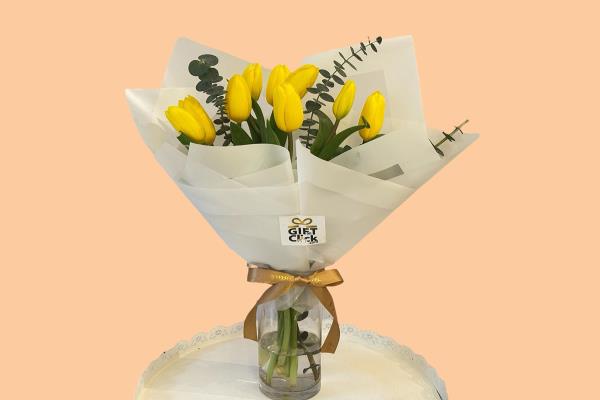 Yellow Tulip Bouquet | Birthday present